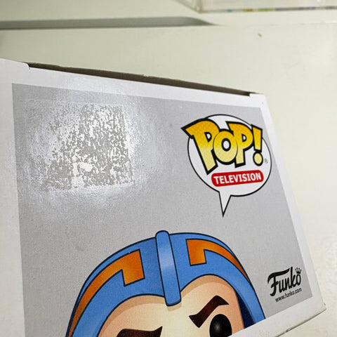 BOX FLAWS VIEW PHOTOS Man at Arms - Masters of The Universe Funko Pop 538 Exclusive (11.4 Cm L × 8.9 Cm W × 15.9 Cm H)