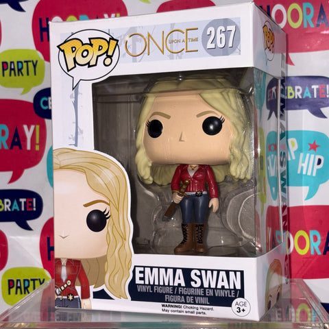 BOX FLAW VIEW PHOTOS Once Upon a Time - Emma Swan Funko Pop 267 (11.4 Cm L × 8.9 Cm W × 15.9 Cm H)