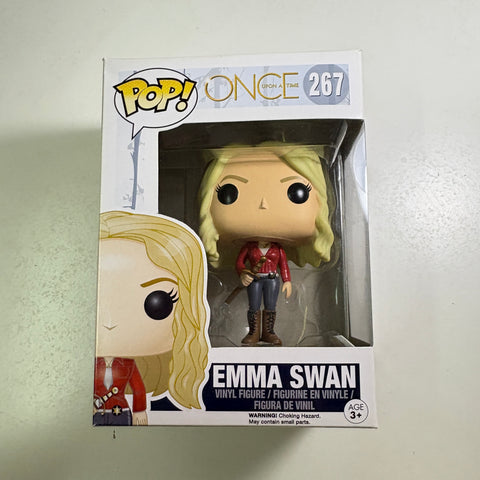 BOX FLAW VIEW PHOTOS Once Upon a Time - Emma Swan Funko Pop 267 (11.4 Cm L × 8.9 Cm W × 15.9 Cm H)