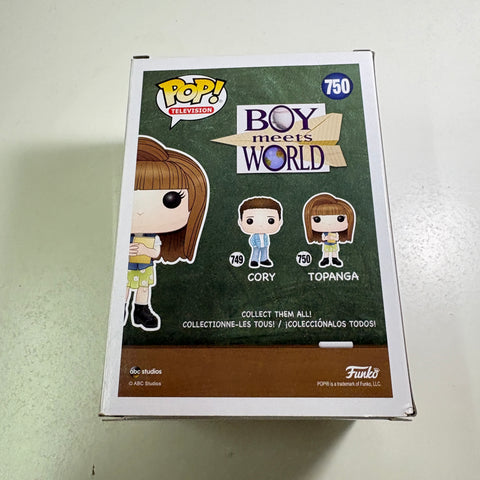 BOX FLAW VIEW PHOTOS Topanga - Boys Meets World Funko Pop 750 (11.4 Cm L × 8.9 Cm W × 15.9 Cm H)