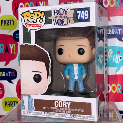 BOX FLAW VIEW PHOTOS Cory - Boys Meets World Funko Pop 749 (11.4 Cm L × 8.9 Cm W × 15.9 Cm H)