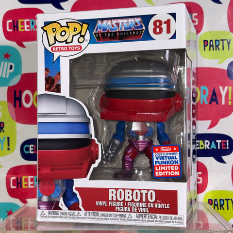 Roboto SHARED - Masters of the Universe Funko Pop 81 Vinyl Figure (11.4 Cm L × 8.9 Cm W × 15.9 Cm H)