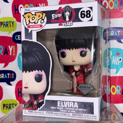 Elvira Mistress of The Dark Funko Pop 68 Diamond (11.4 Cm L × 8.9 Cm W × 15.9 Cm H)