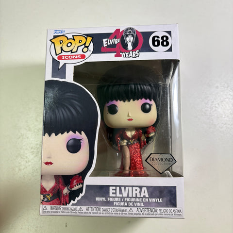 Elvira Mistress of The Dark Funko Pop 68 Diamond (11.4 Cm L × 8.9 Cm W × 15.9 Cm H)