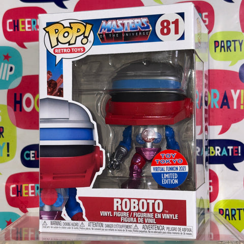 Roboto CON - Masters of the Universe Funko Pop 81 Vinyl Figure (11.4 Cm L × 8.9 Cm W × 15.9 Cm H)