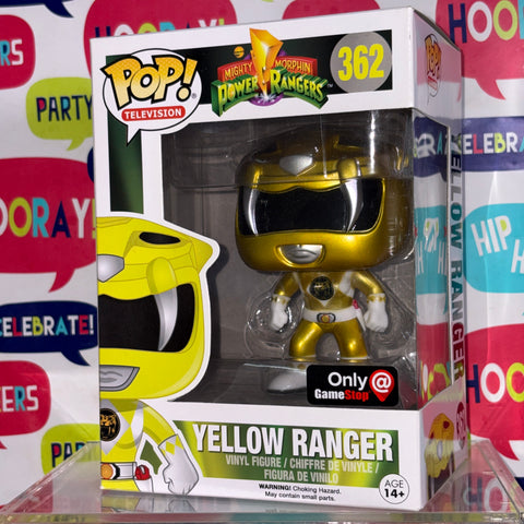 Yellow Ranger (Metallic) - Power Ranger Funko Pop 362 (11.4 Cm L × 8.9 Cm W × 15.9 Cm H)