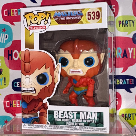 BOX FLAWS VIEW PHOTOS Beast Man - Masters of the Universe Funko Pop Vinyl Figure (11.4 Cm L × 8.9 Cm W × 15.9 Cm H)