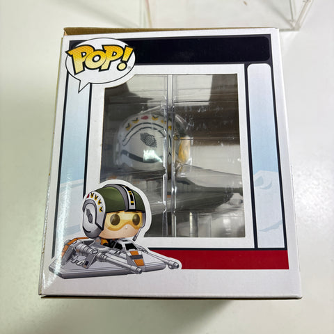 BOX FLAWS VIEW PHOTOS Wedge Antilles with Snow Speeder - Star Wars Funko Pop 219 Exclusive (22.8 Cm L × 16.5 Cm W × 14 Cm H)