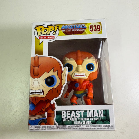 BOX FLAWS VIEW PHOTOS Beast Man - Masters of the Universe Funko Pop Vinyl Figure (11.4 Cm L × 8.9 Cm W × 15.9 Cm H)