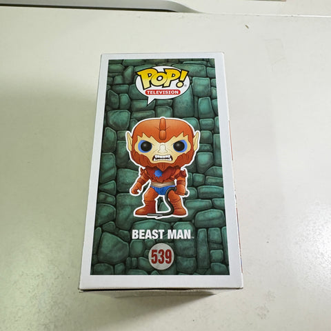 BOX FLAWS VIEW PHOTOS Beast Man - Masters of the Universe Funko Pop Vinyl Figure (11.4 Cm L × 8.9 Cm W × 15.9 Cm H)