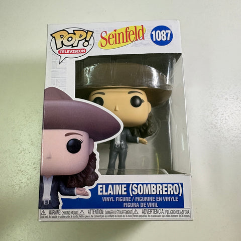 SUNFADED BOX VIEW PHOTOS Elaine Sombrero - Seinfeld Funko Pop 1087 (11.4 Cm L × 8.9 Cm W × 15.9 Cm H)