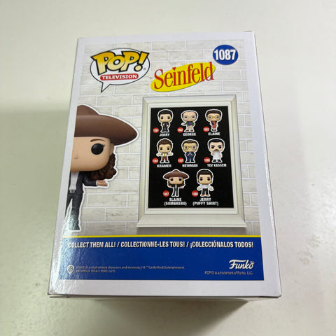 SUNFADED BOX VIEW PHOTOS Elaine Sombrero - Seinfeld Funko Pop 1087 (11.4 Cm L × 8.9 Cm W × 15.9 Cm H)