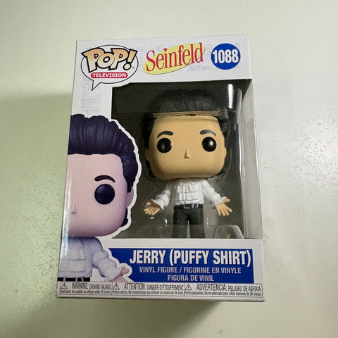SUNFADED BOX VIEW PHOTOS Jerry Puffy Shirt - Seinfeld Funko Pop 1088 (11.4 Cm L × 8.9 Cm W × 15.9 Cm H)
