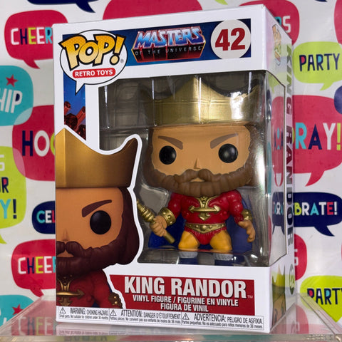 King Randor - Masters of the Universe Funko Pop 42 Vinyl Figure (11.4 Cm L × 8.9 Cm W × 15.9 Cm H)