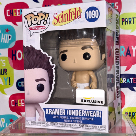 SUNFADED BOX VIEW PHOTOS Kramer - Seinfeld Funko Pop 1090 Exclusive (11.4 Cm L × 8.9 Cm W × 15.9 Cm H)