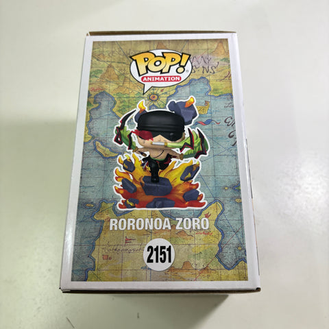 One Piece - Roronoa Zoro Funko Pop 6 Inch 2151 Exclusive Vinyl Figure (22.8 Cm L × 16.5 Cm W × 14 Cm H)