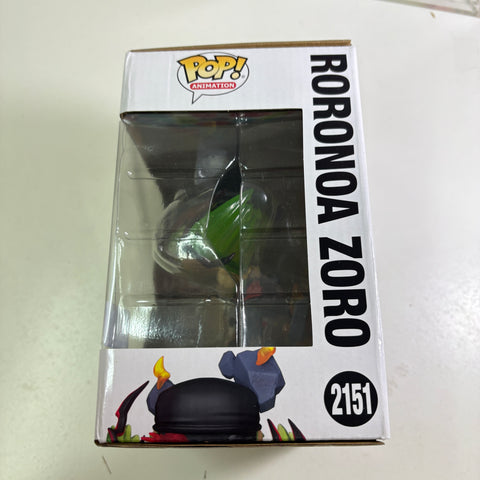 One Piece - Roronoa Zoro Funko Pop 6 Inch 2151 Exclusive Vinyl Figure (22.8 Cm L × 16.5 Cm W × 14 Cm H)