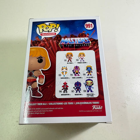He-Man FLOCKED - Masters of the Universe Funko Pop 991 Vinyl Figure (11.4 Cm L × 8.9 Cm W × 15.9 Cm H)