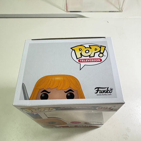 He-Man FLOCKED - Masters of the Universe Funko Pop 991 Vinyl Figure (11.4 Cm L × 8.9 Cm W × 15.9 Cm H)