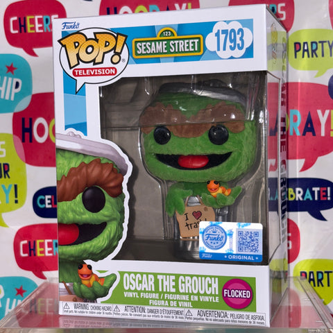 Sesame Street - Oscar The Grouch (Flocked) Funko Pop 1793 Exclusive