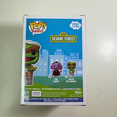 Sesame Street - Oscar The Grouch (Flocked) Funko Pop 1793 Exclusive