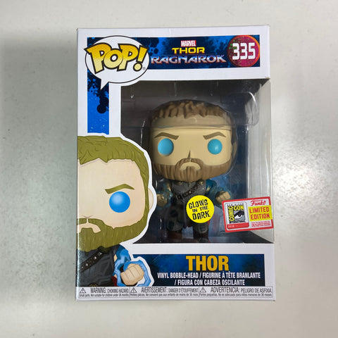 Thor - Thor Ragnarok Marvel Funko Pop 335 (SDCC STICKER IS NOT REAL but figure and box are authentic)