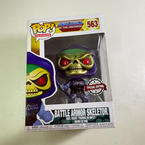 Skeletor (Battle Armor METALLIC) - Masters of the Universe Funko Pop 563 Vinyl Figure (11.4 Cm L × 8.9 Cm W × 15.9 Cm H)
