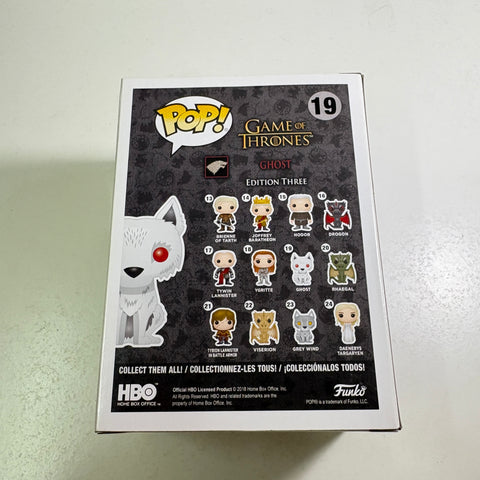 Ghost - Game of Thrones Funko Pop 19 Vinyl Figure (11.4 Cm L × 8.9 Cm W × 15.9 Cm H)