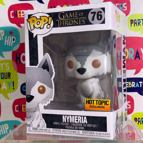 BOX FLAWS VIEW PHOTOS Nymeria - Game of Thrones Funko Pop 76 Vinyl Figure Exclusive (11.4 Cm L × 8.9 Cm W × 15.9 Cm H)