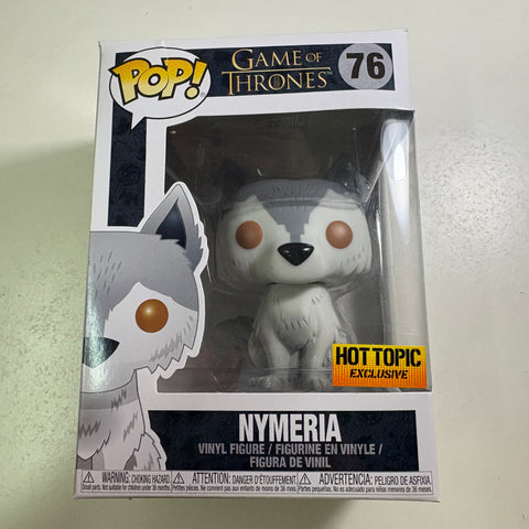 BOX FLAWS VIEW PHOTOS Nymeria - Game of Thrones Funko Pop 76 Vinyl Figure Exclusive (11.4 Cm L × 8.9 Cm W × 15.9 Cm H)