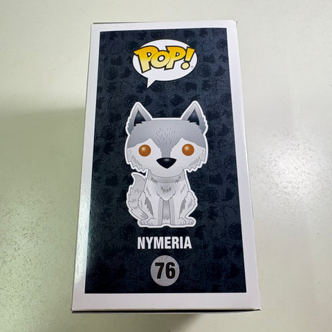 BOX FLAWS VIEW PHOTOS Nymeria - Game of Thrones Funko Pop 76 Vinyl Figure Exclusive (11.4 Cm L × 8.9 Cm W × 15.9 Cm H)