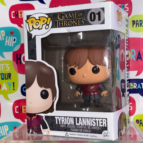BOX DAMAGE VIEW PHOTOS Tyrion Lannister - Game of Thrones Funko Pop 01 Vinyl Figure Exclusive (11.4 Cm L × 8.9 Cm W × 15.9 Cm H)