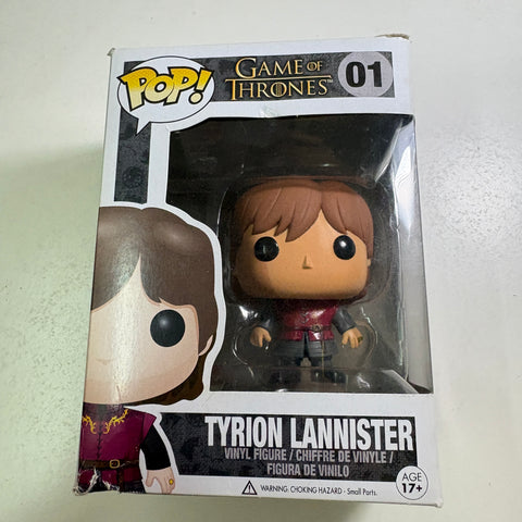 BOX DAMAGE VIEW PHOTOS Tyrion Lannister - Game of Thrones Funko Pop 01 Vinyl Figure Exclusive (11.4 Cm L × 8.9 Cm W × 15.9 Cm H)