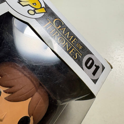 BOX DAMAGE VIEW PHOTOS Tyrion Lannister - Game of Thrones Funko Pop 01 Vinyl Figure Exclusive (11.4 Cm L × 8.9 Cm W × 15.9 Cm H)