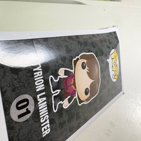 BOX DAMAGE VIEW PHOTOS Tyrion Lannister - Game of Thrones Funko Pop 01 Vinyl Figure Exclusive (11.4 Cm L × 8.9 Cm W × 15.9 Cm H)
