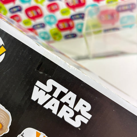 BOX FLAWS VIEW PHOTOS Tarfful/Unhooded Emperor/Utapau Clone Trooper- Star Wars Funko Pop Vinyl Figure 3-Pack (15.9 Cm H × 23.3 Cm W × 9.3 Cm D)