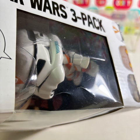 BOX FLAWS VIEW PHOTOS Tarfful/Unhooded Emperor/Utapau Clone Trooper- Star Wars Funko Pop Vinyl Figure 3-Pack (15.9 Cm H × 23.3 Cm W × 9.3 Cm D)