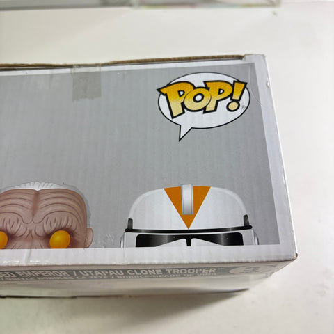 BOX FLAWS VIEW PHOTOS Tarfful/Unhooded Emperor/Utapau Clone Trooper- Star Wars Funko Pop Vinyl Figure 3-Pack (15.9 Cm H × 23.3 Cm W × 9.3 Cm D)