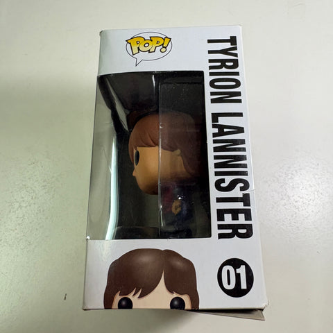 BOX DAMAGE VIEW PHOTOS Tyrion Lannister - Game of Thrones Funko Pop 01 Vinyl Figure Exclusive (11.4 Cm L × 8.9 Cm W × 15.9 Cm H)