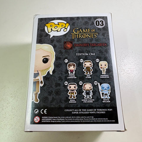 BOX FLAWS VIEW PHOTOS Daenerys Targaryen - Game of Thrones Funko Pop 03 Vinyl Figure (11.4 Cm L × 8.9 Cm W × 15.9 Cm H)