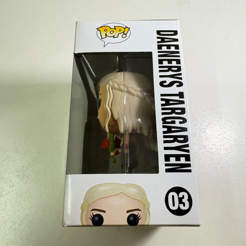 BOX FLAWS VIEW PHOTOS Daenerys Targaryen - Game of Thrones Funko Pop 03 Vinyl Figure (11.4 Cm L × 8.9 Cm W × 15.9 Cm H)