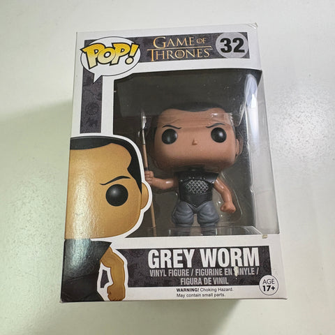 BOX FLAWS VIEW PHOTOS Grey Worm - Game of Thrones Funko Pop 32 Vinyl Figure (11.4 Cm L × 8.9 Cm W × 15.9 Cm H)