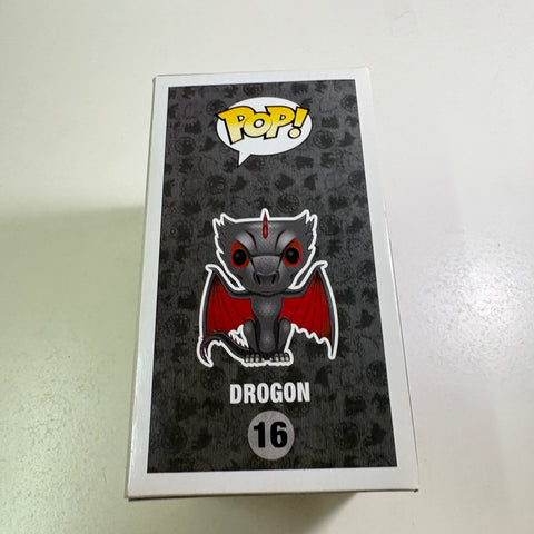 BOX FLAWS VIEW PHOTOS Drogon - Game of Thrones Funko Pop 16 Vinyl Figure (11.4 Cm L × 8.9 Cm W × 15.9 Cm H)