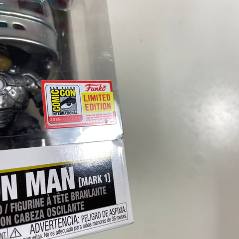 Iron Man (Mark 1) - Marvel Funko Pop 338  (SDCC STICKER IS NOT REAL but figure and box are authentic)