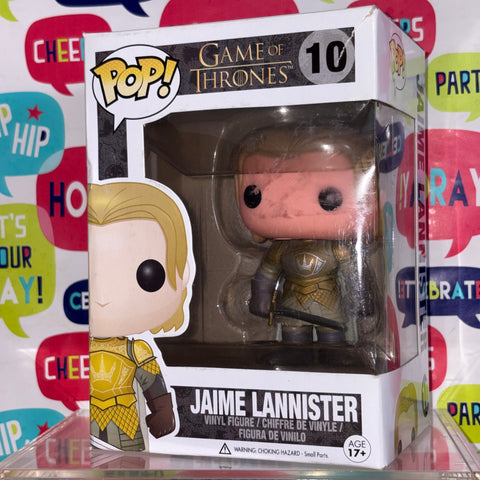 SEVERE BOX DAMAGE VIEW PHOTOS Jaime Lannister- Game of Thrones Funko Pop 10 Vinyl Figure (11.4 Cm L × 8.9 Cm W × 15.9 Cm H)