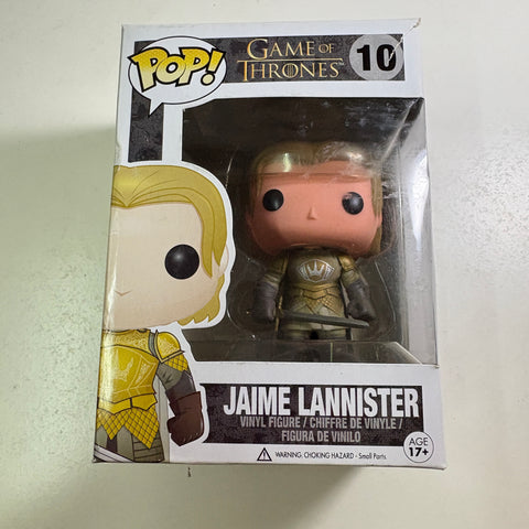 SEVERE BOX DAMAGE VIEW PHOTOS Jaime Lannister- Game of Thrones Funko Pop 10 Vinyl Figure (11.4 Cm L × 8.9 Cm W × 15.9 Cm H)