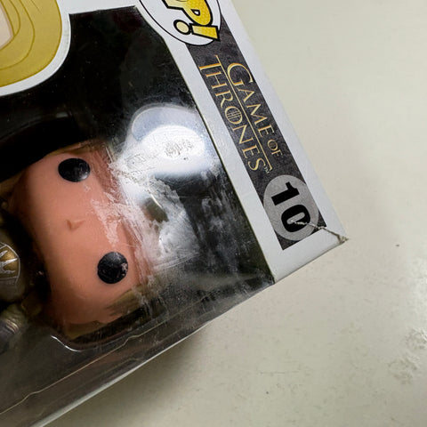 SEVERE BOX DAMAGE VIEW PHOTOS Jaime Lannister- Game of Thrones Funko Pop 10 Vinyl Figure (11.4 Cm L × 8.9 Cm W × 15.9 Cm H)