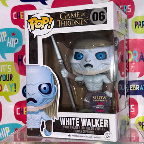 BOX FLAWS VIEW PHOTOS White Walker- Game of Thrones Funko Pop HMV GLOW Vinyl Figure (11.4 Cm L × 8.9 Cm W × 15.9 Cm H)