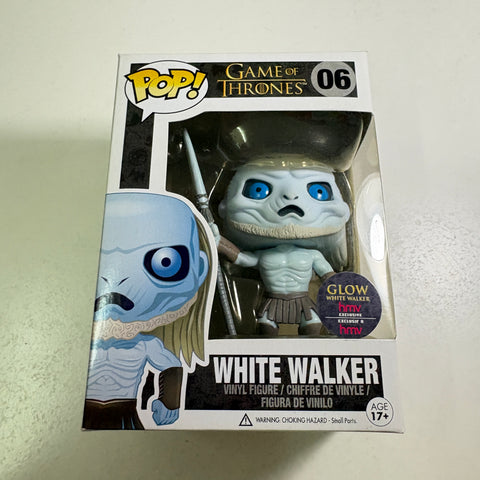 BOX FLAWS VIEW PHOTOS White Walker- Game of Thrones Funko Pop HMV GLOW Vinyl Figure (11.4 Cm L × 8.9 Cm W × 15.9 Cm H)