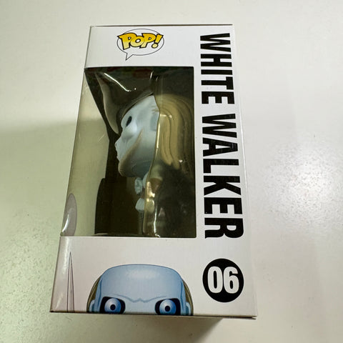 BOX FLAWS VIEW PHOTOS White Walker- Game of Thrones Funko Pop HMV GLOW Vinyl Figure (11.4 Cm L × 8.9 Cm W × 15.9 Cm H)